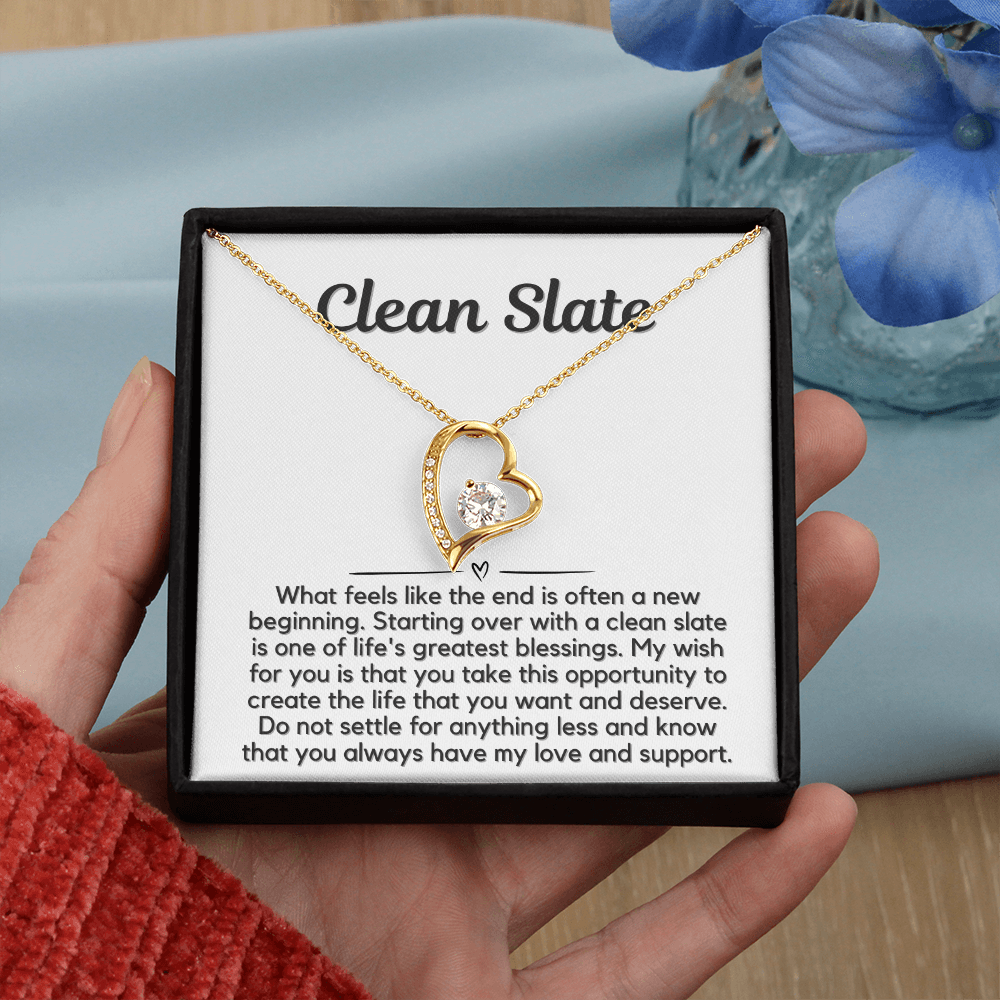 Clean Slate Heart Necklace