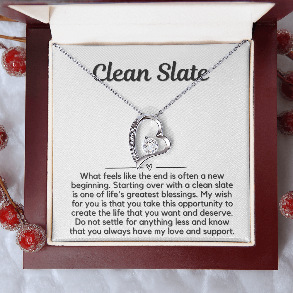 Clean Slate Heart Necklace
