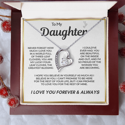 To My Daughter – Believe In Yourself Necklace