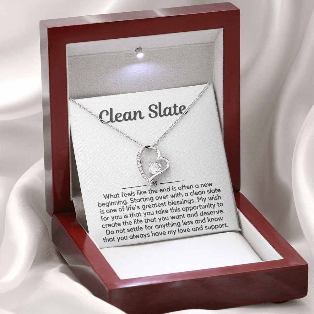 Clean Slate Heart Necklace