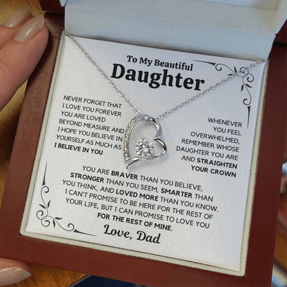 To My Daughter – Love You Forever Necklace
