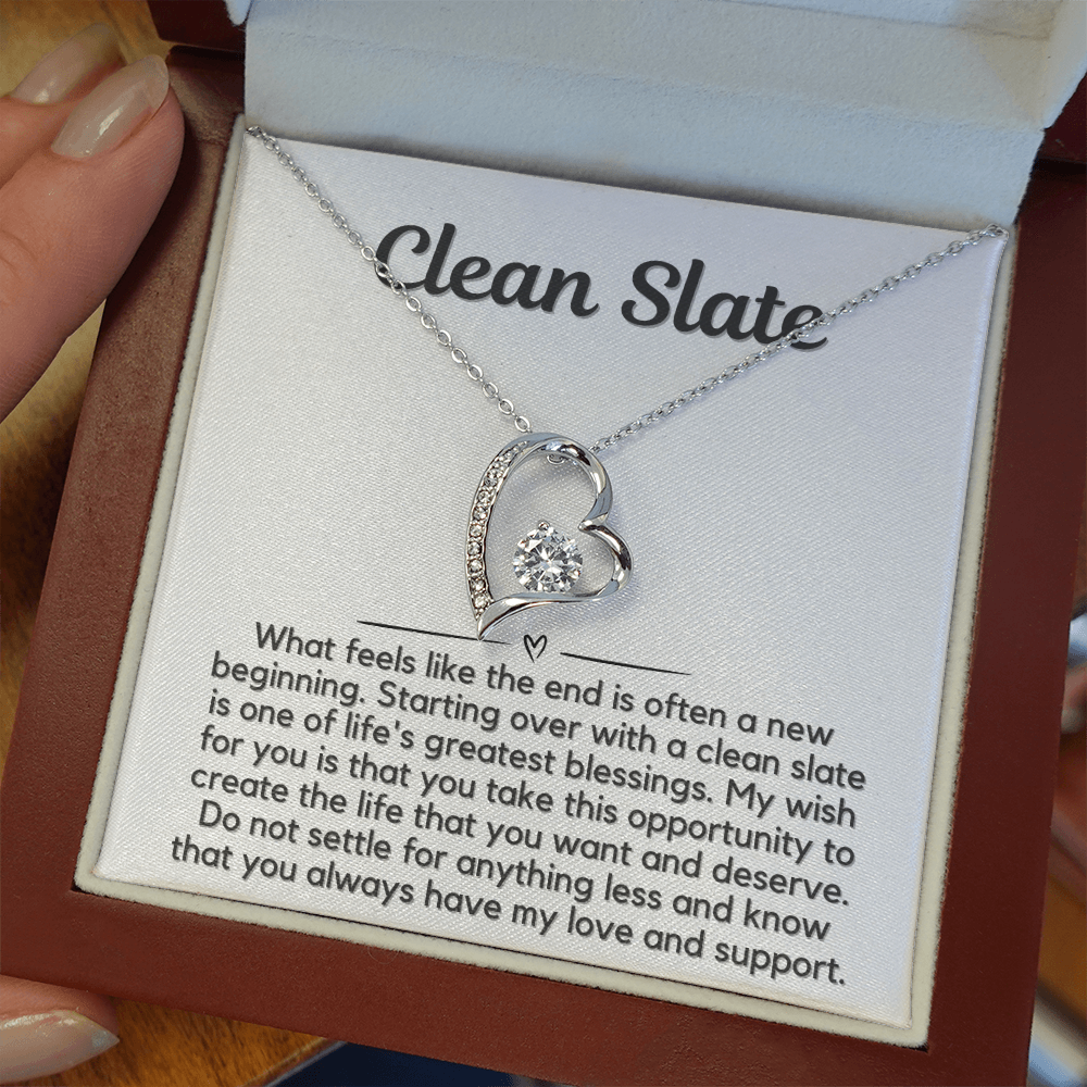 Clean Slate Heart Necklace