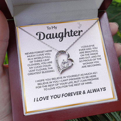 To My Daughter – Believe In Yourself Necklace