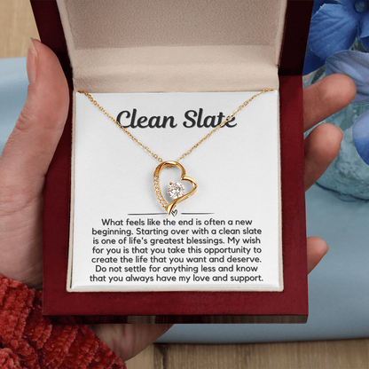 Clean Slate Heart Necklace