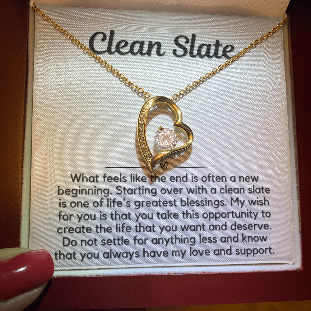 Clean Slate Heart Necklace