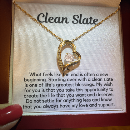 Clean Slate Heart Necklace