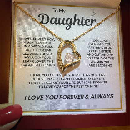 To My Daughter – Believe In Yourself Necklace