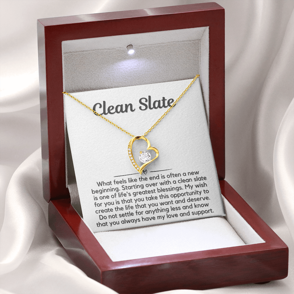 Clean Slate Heart Necklace