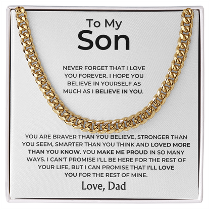 To My Son - Love Dad - Gift Set