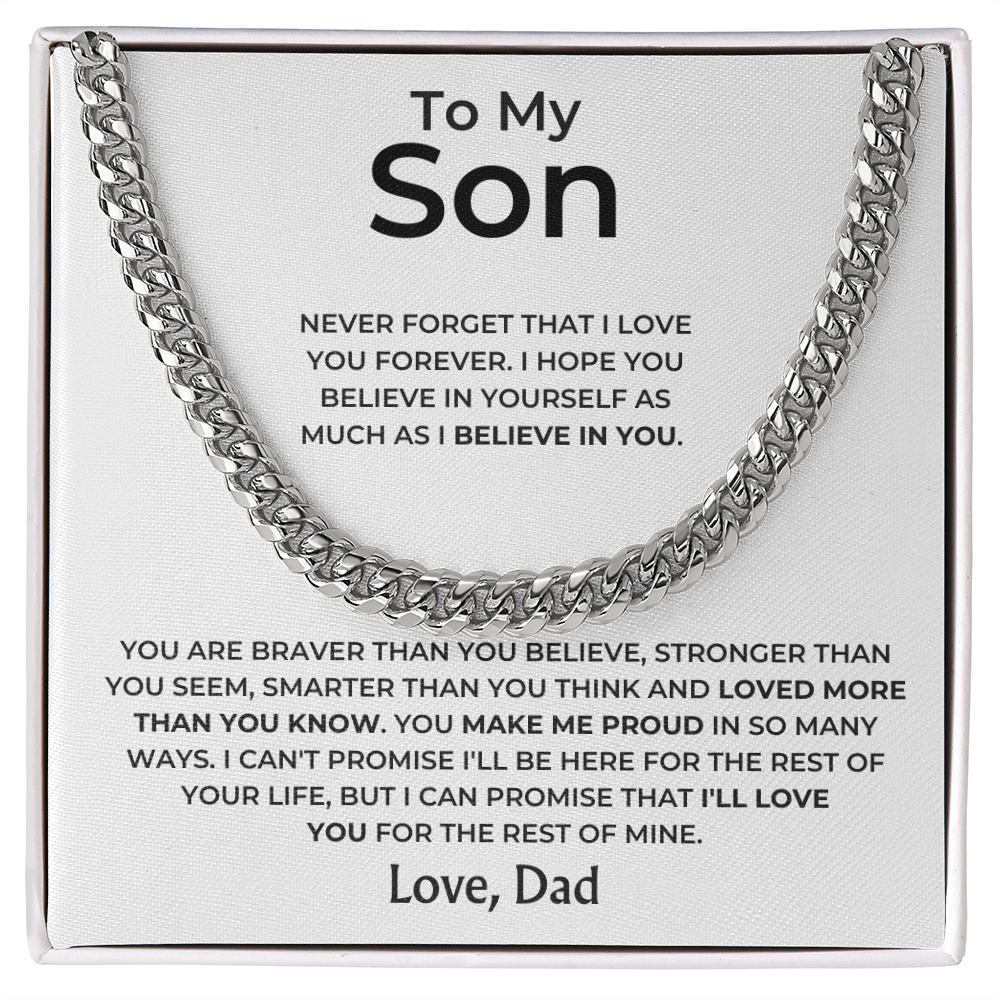 To My Son - Love Dad - Gift Set