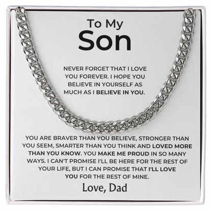 To My Son - Love Dad - Gift Set
