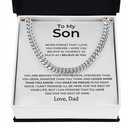 To My Son - Love Dad - Gift Set