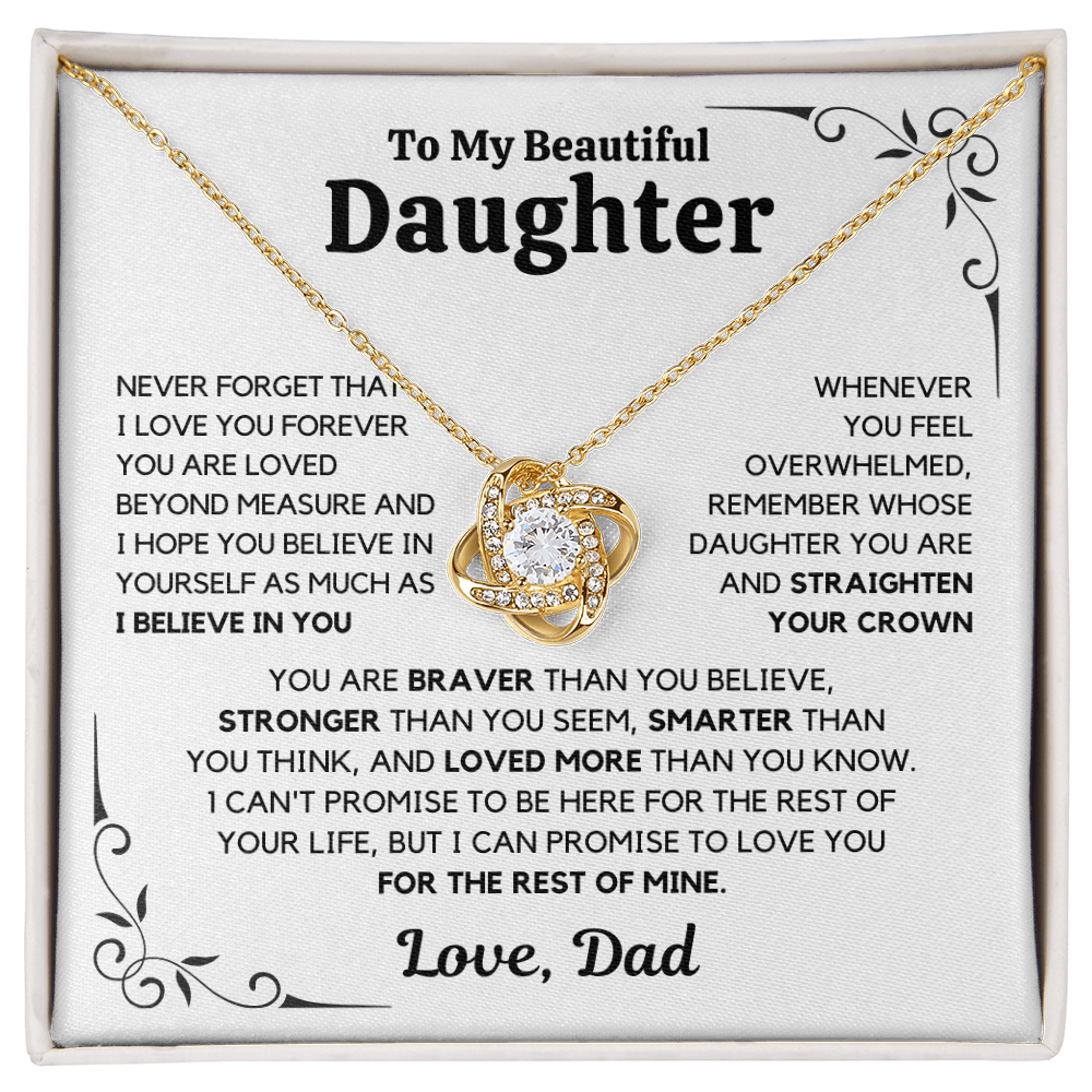 To My Daughter – Love You Forever Necklace