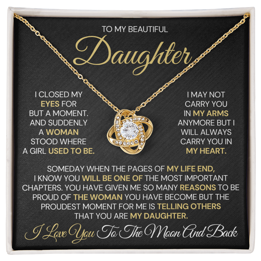 To My Daughter – Proud Beyond Words Necklace