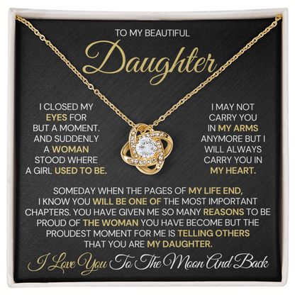 To My Daughter – Proud Beyond Words Necklace