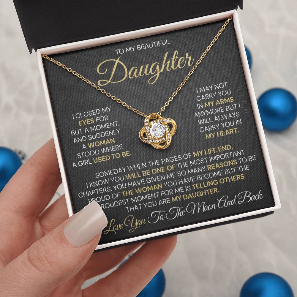 To My Daughter – Proud Beyond Words Necklace