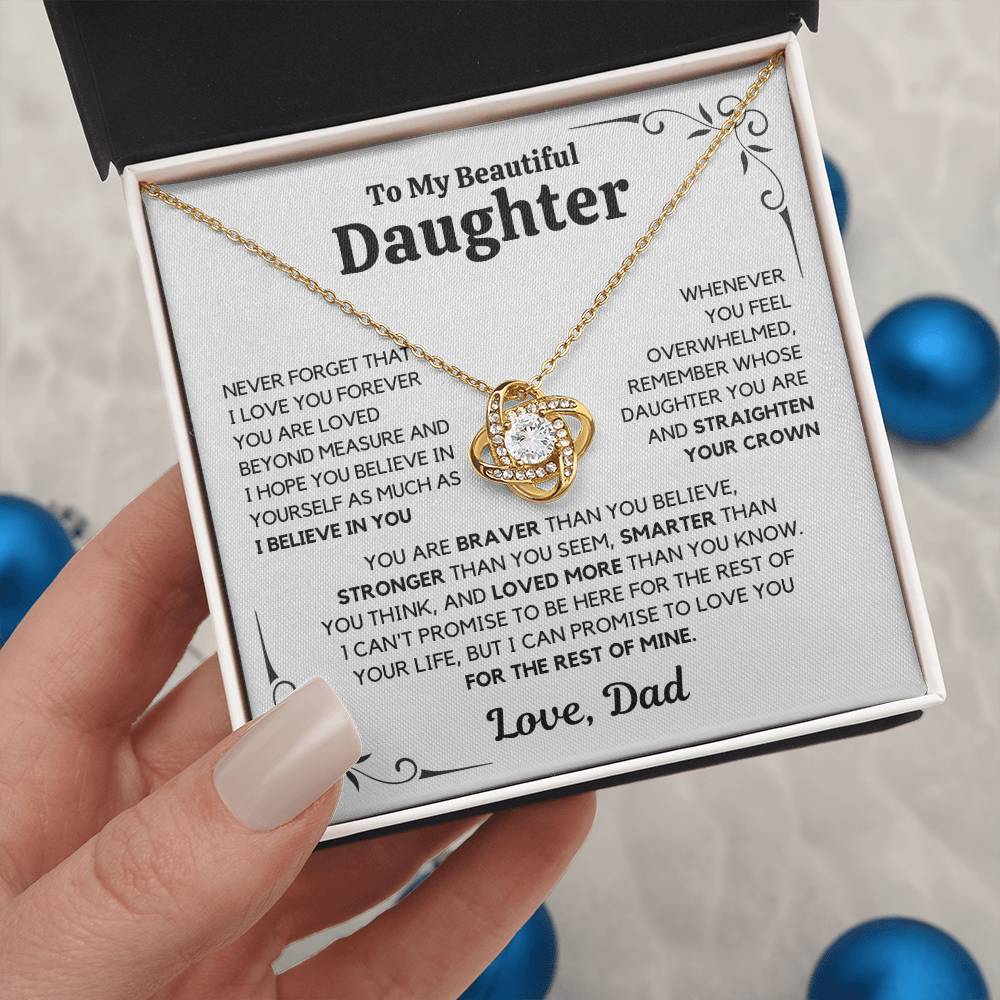 To My Daughter – Love You Forever Necklace
