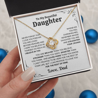 To My Daughter – Love You Forever Necklace