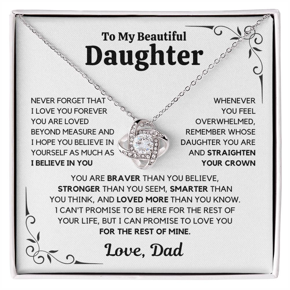 To My Daughter – Love You Forever Necklace