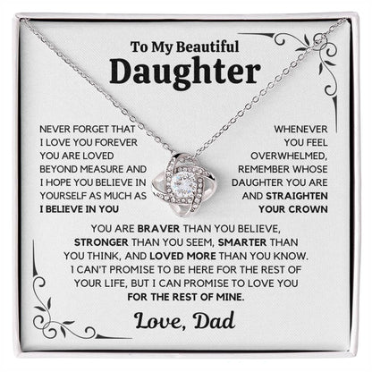 To My Daughter – Love You Forever Necklace