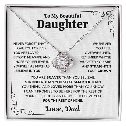 To My Daughter – Love You Forever Necklace