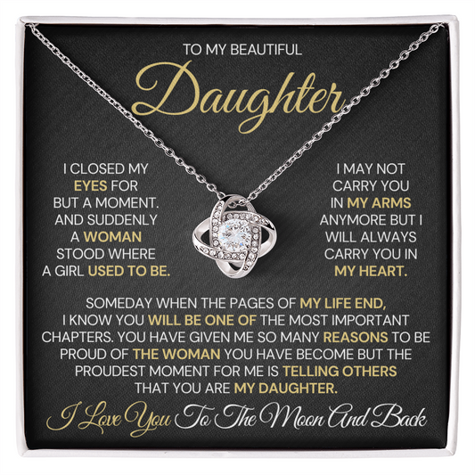 To My Daughter – Proud Beyond Words Necklace