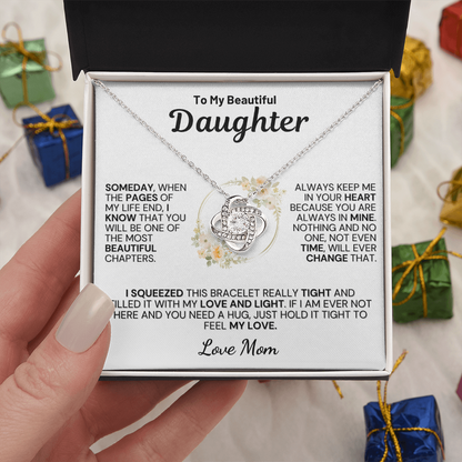 To My Daughter " Always Keep Me in Your Heart " Love Mom- White