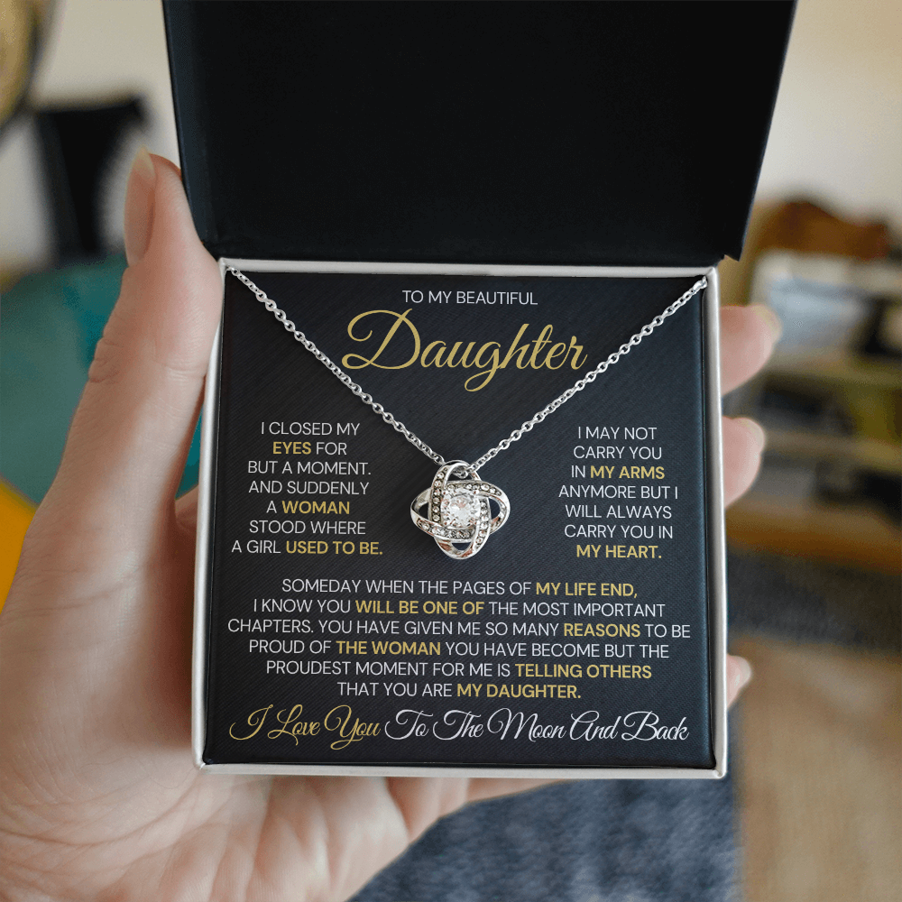 To My Daughter – Proud Beyond Words Necklace