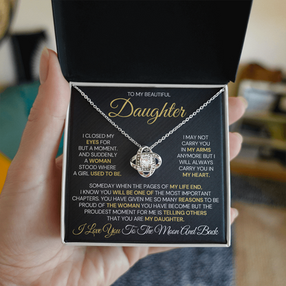 To My Daughter – Proud Beyond Words Necklace