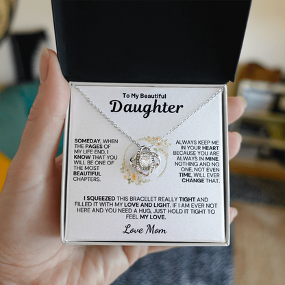 To My Daughter " Always Keep Me in Your Heart " Love Mom- White