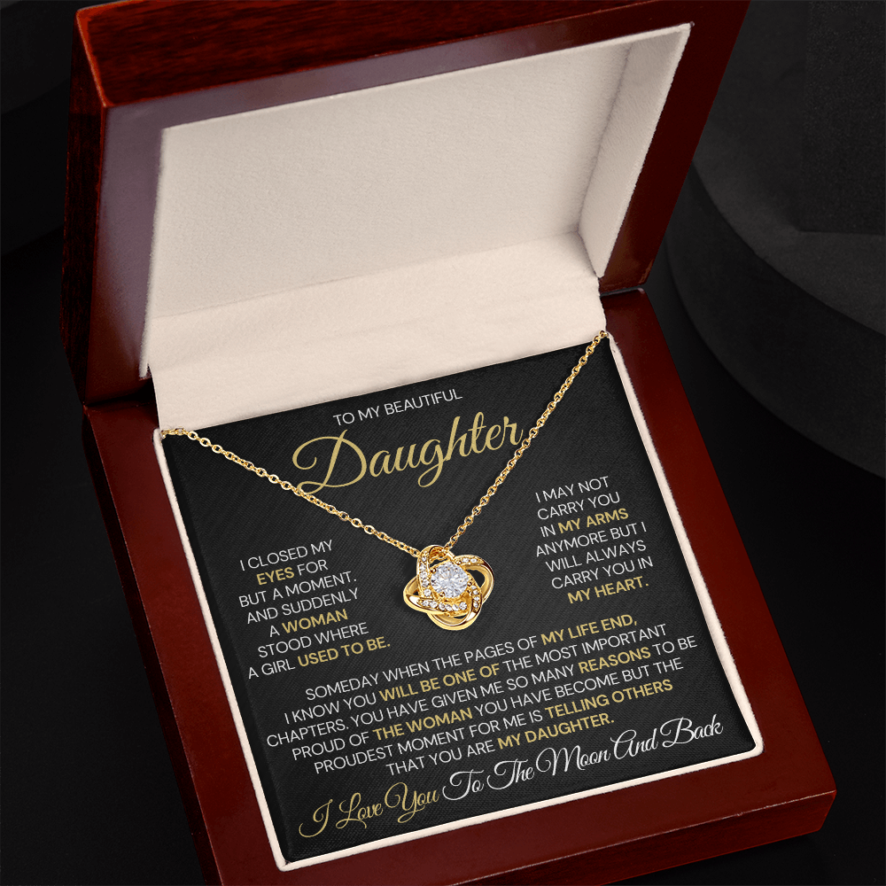 To My Daughter – Proud Beyond Words Necklace