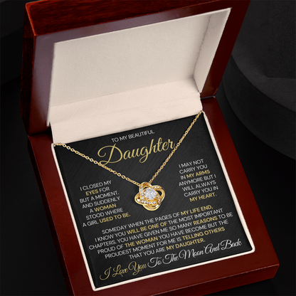 To My Daughter – Proud Beyond Words Necklace