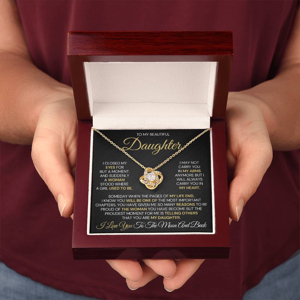 To My Daughter – Proud Beyond Words Necklace