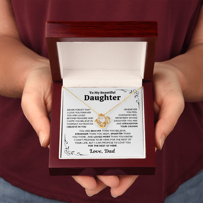 To My Daughter – Love You Forever Necklace