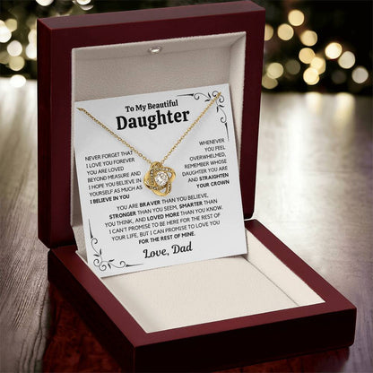 To My Daughter – Love You Forever Necklace