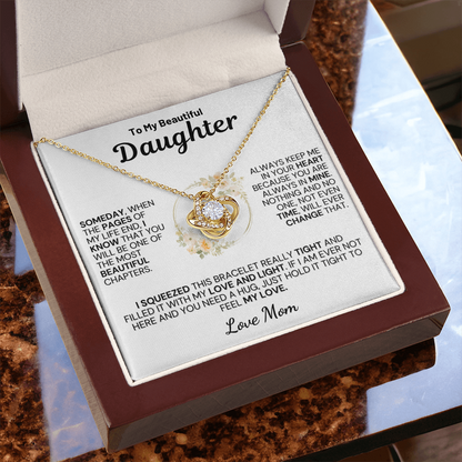 To My Daughter " Always Keep Me in Your Heart " Love Mom- White