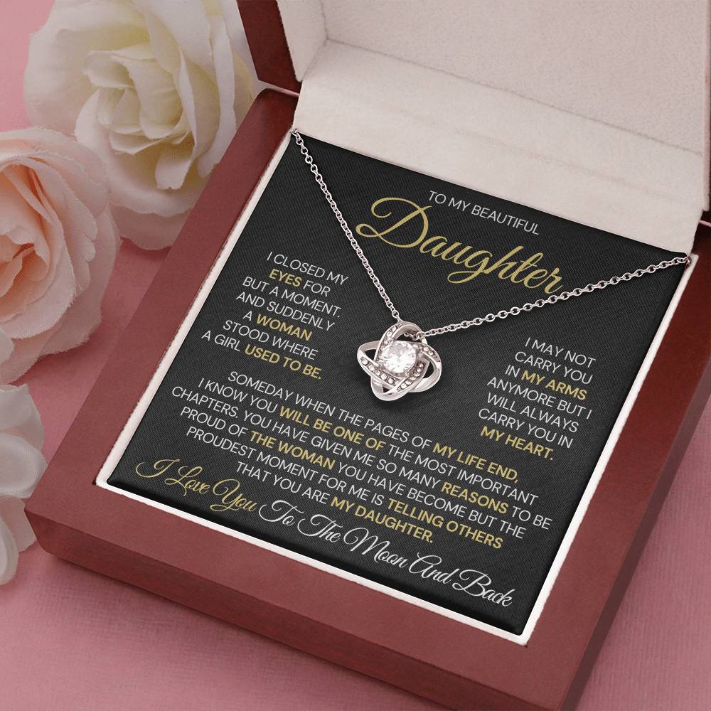 To My Daughter – Proud Beyond Words Necklace