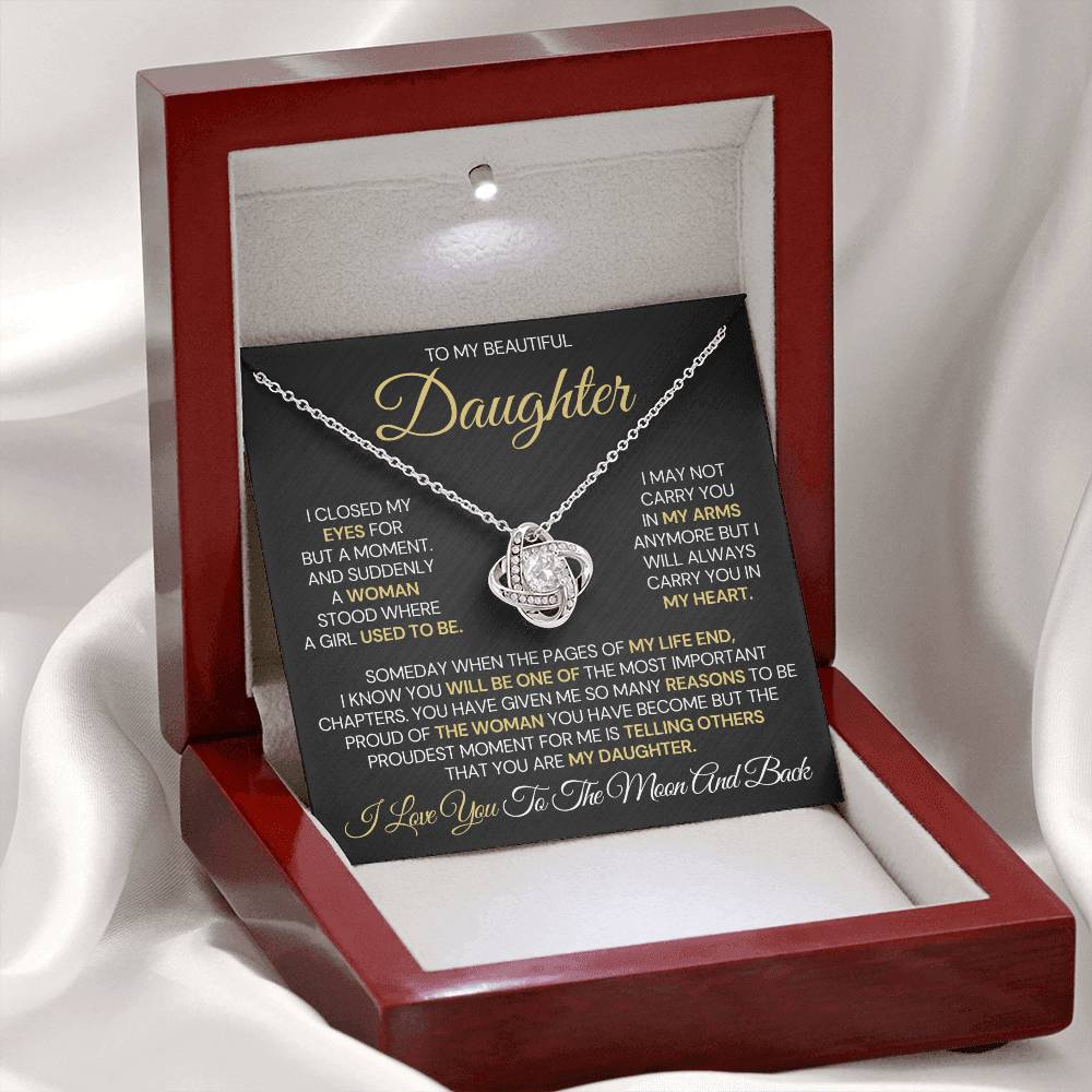 To My Daughter – Proud Beyond Words Necklace