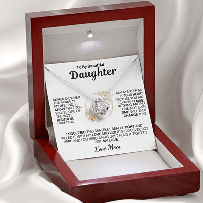 To My Daughter " Always Keep Me in Your Heart " Love Mom- White
