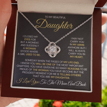To My Daughter – Proud Beyond Words Necklace