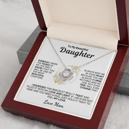 To My Daughter " Always Keep Me in Your Heart " Love Mom- White