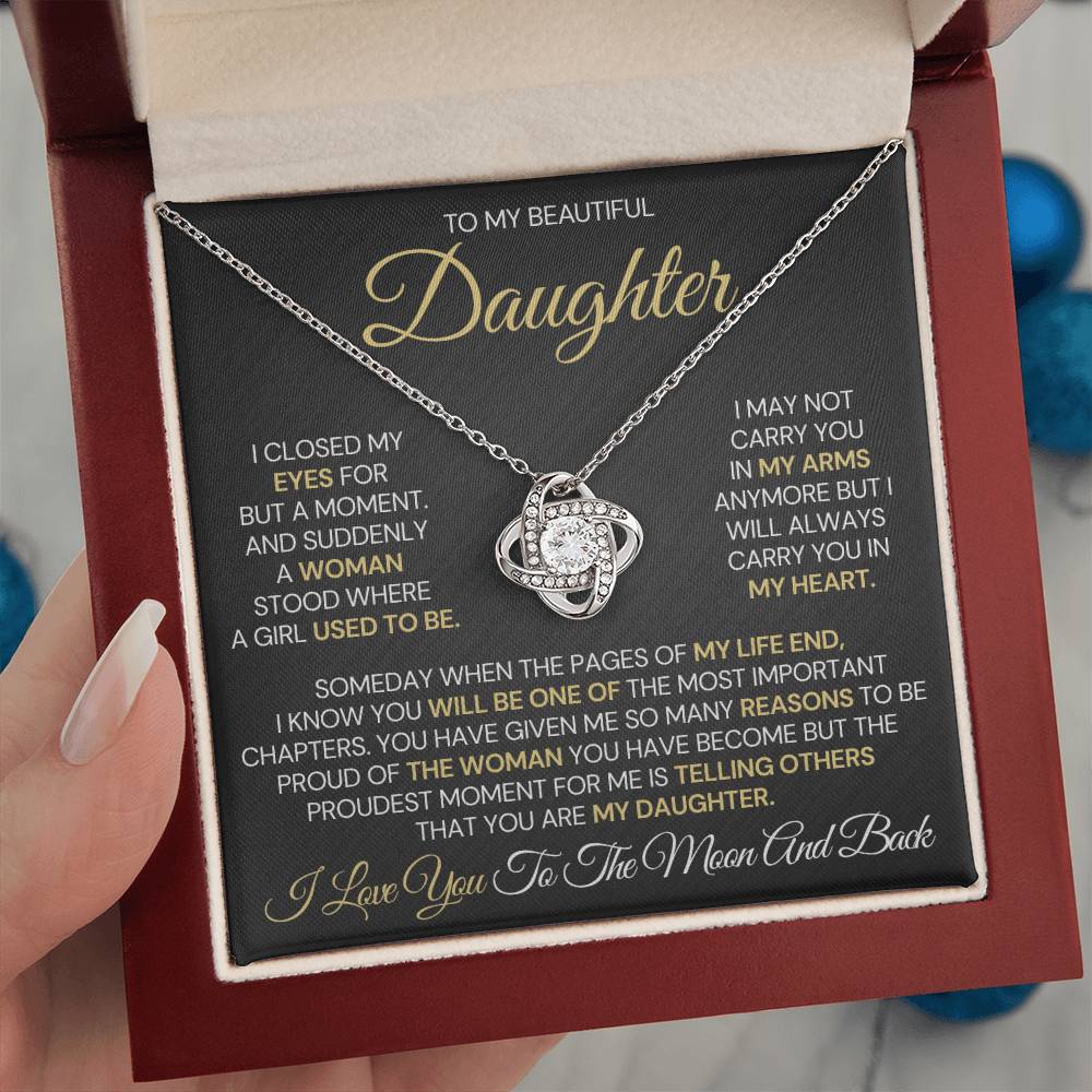To My Daughter – Proud Beyond Words Necklace