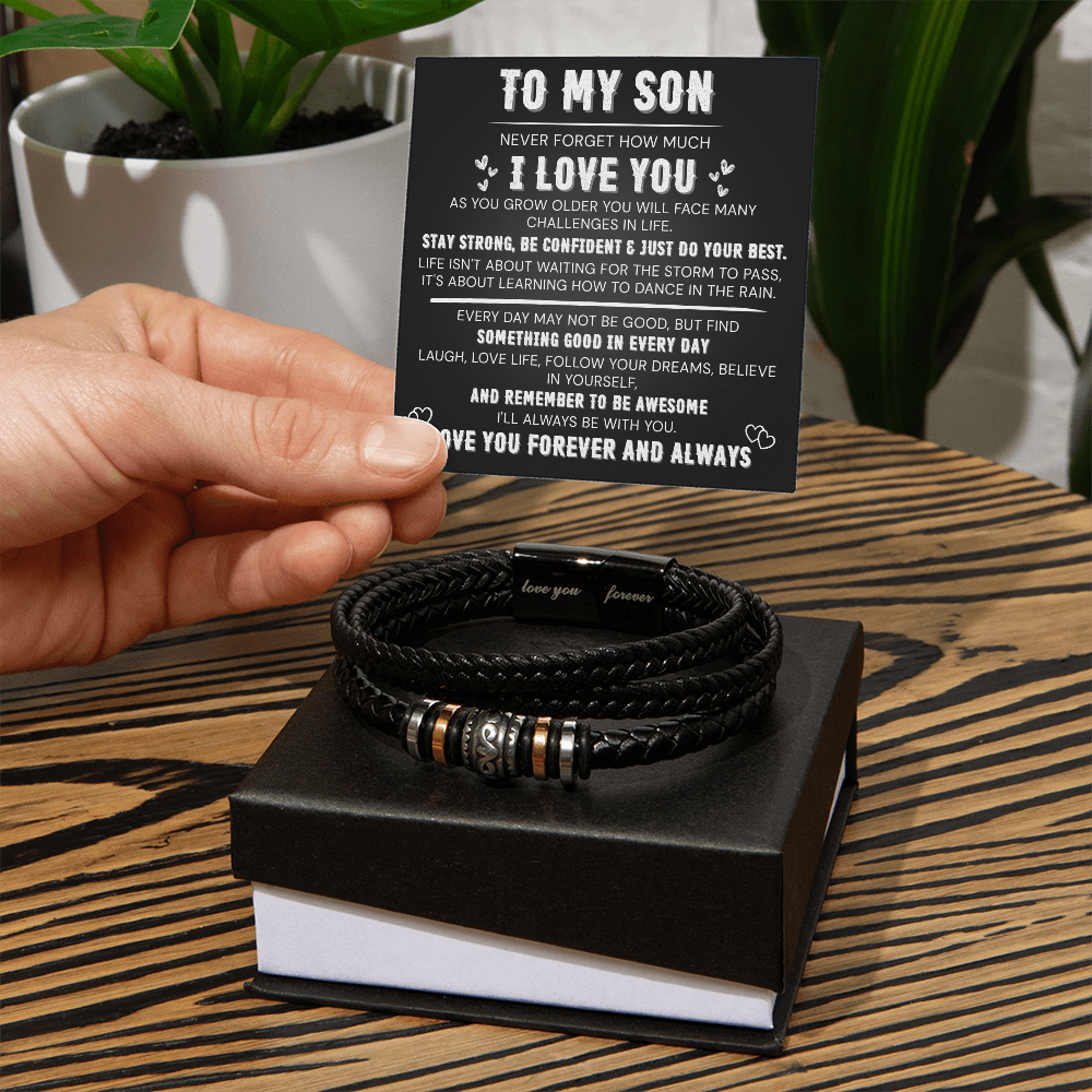 To My Son – Love You Forever Bracelet