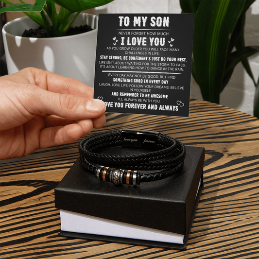 To My Son – Love You Forever Bracelet