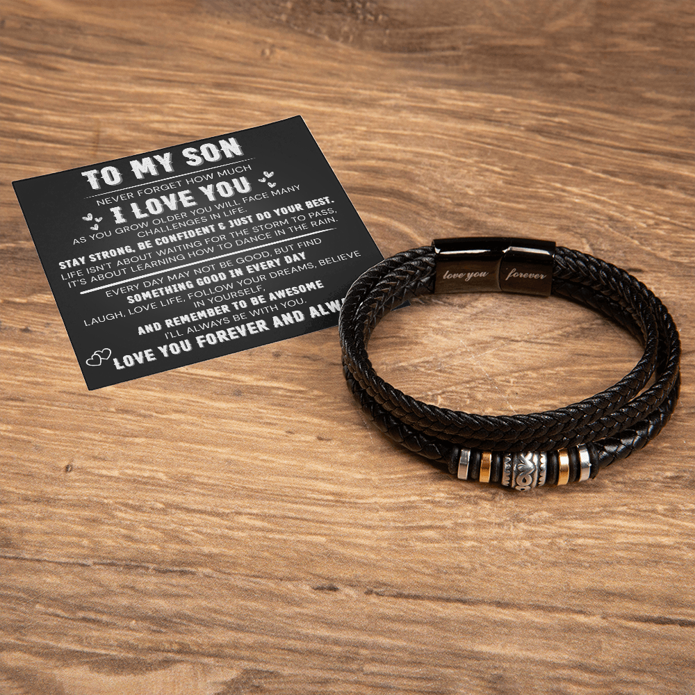 To My Son – Love You Forever Bracelet