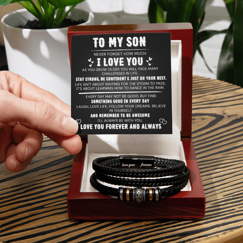To My Son – Love You Forever Bracelet