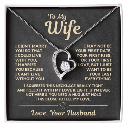 To My Wife - Heart Necklace