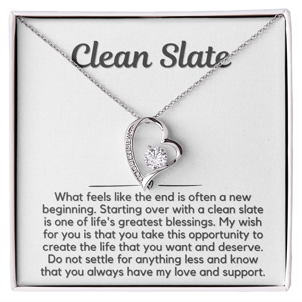 Clean Slate Heart Necklace
