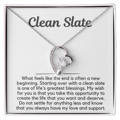 Clean Slate Heart Necklace