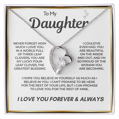To My Daughter – Believe In Yourself Necklace